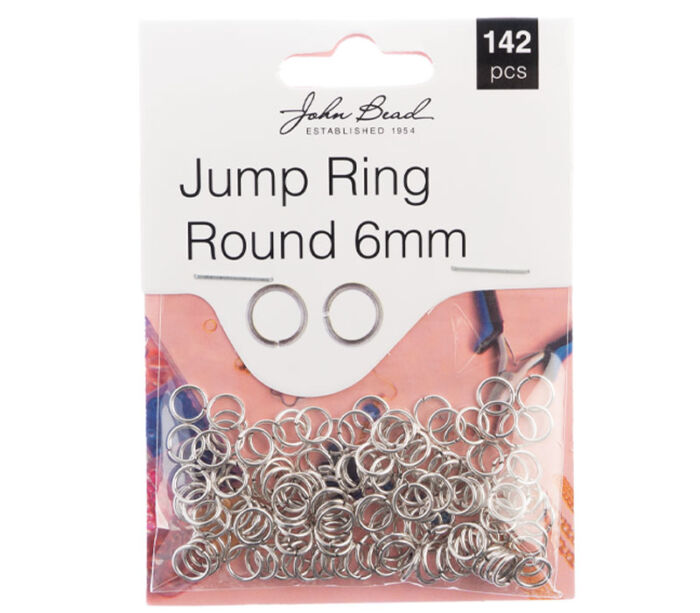 Must Have Findings - Jump Ring Round 6mm - Antique Silver 142 Piece