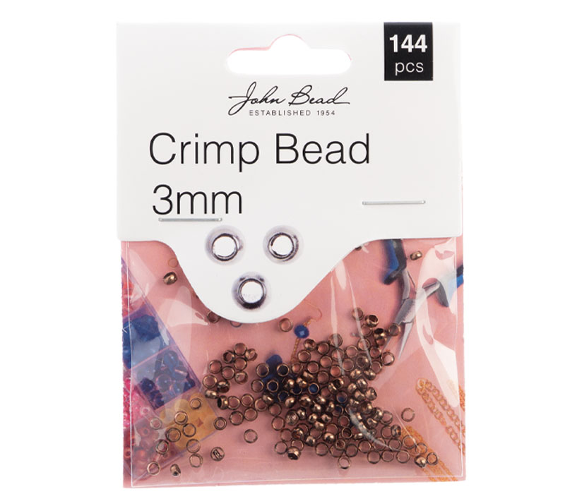 crimp beads, beading supplies, black oxide crimps, 07683, B'sue