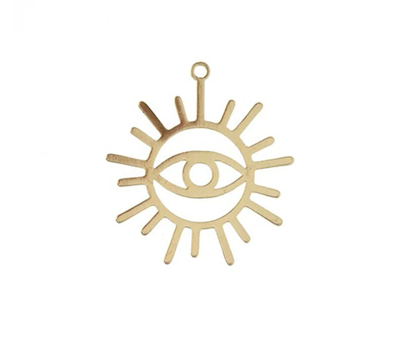 Beadwork Findings Pendant Eye in Sun