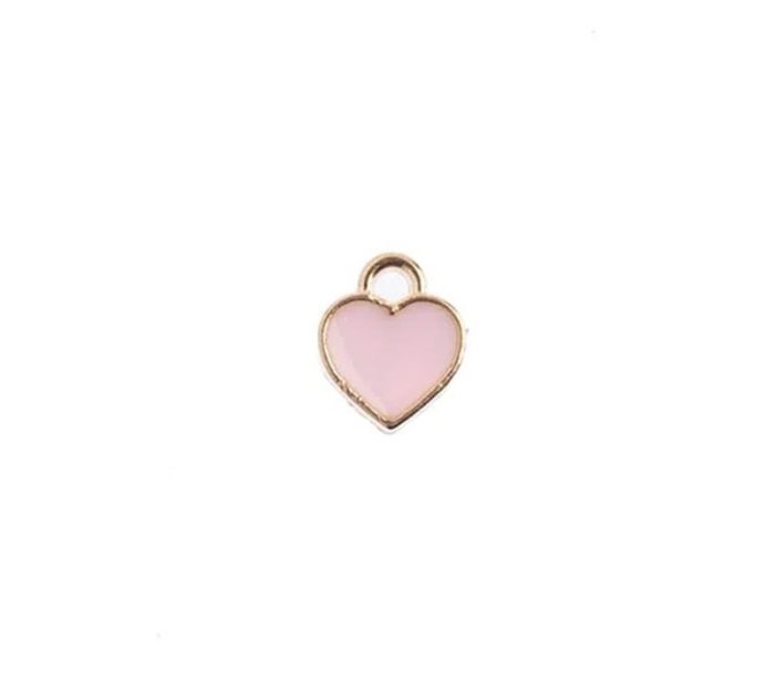 Sweet & Petite Charms Small Pink Heart - 10 Charms