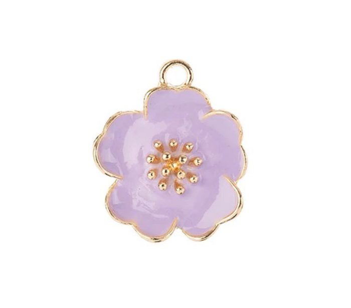 Sweet & Petite Charms Purple Flower - 4 Charms