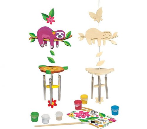 Masterpieces Wood Paint Kit - Sloth Wind Chime