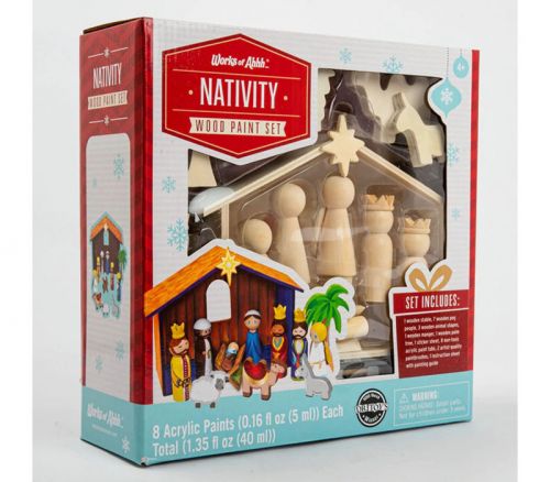 Masterpieces Wood Paint Kit - Holiday Nativity Scene