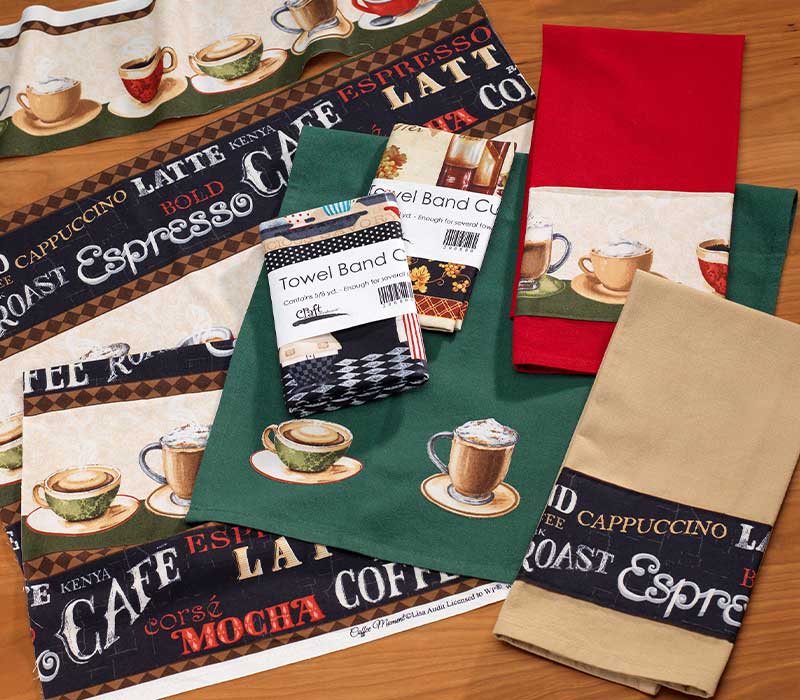 Coffee Towels Coffee Themed Kitchen Towels Espresso Towels 