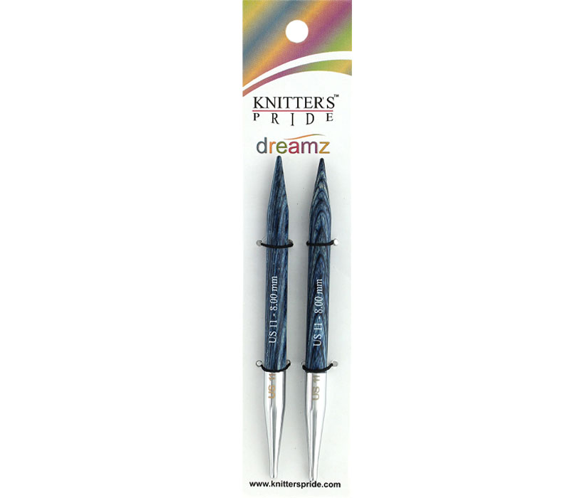 Knitter's Pride Interchangable Needle Cord - Black and Silver - 47