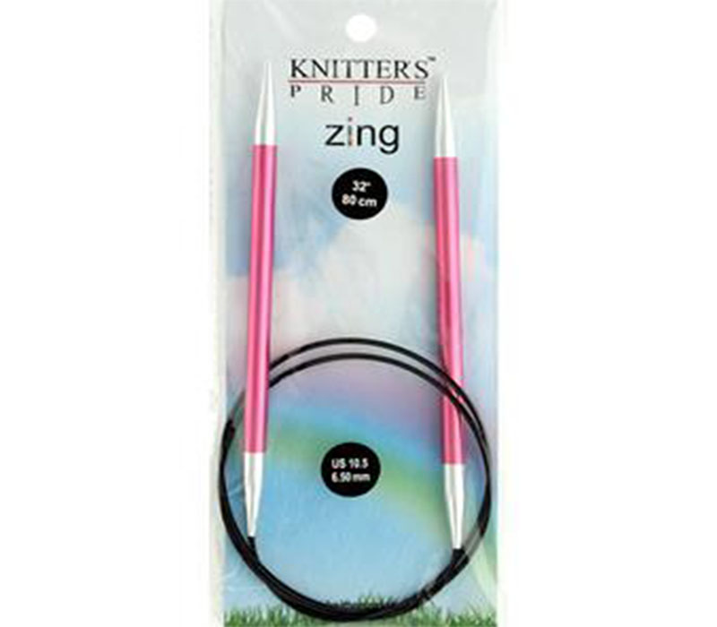 Knitter's Pride Zing 32-inch Circ Knitting Needle Size10.5 - Craft Warehouse