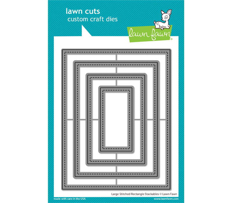 Lawn Fawn Dies - Large Stitched Rectangle Stackable