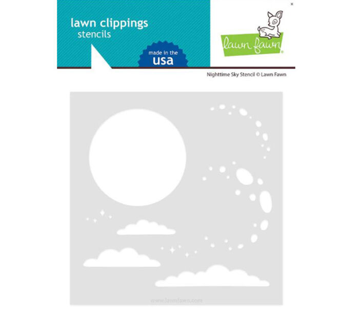 Lawn Fawn Stencil - Nighttime Sky