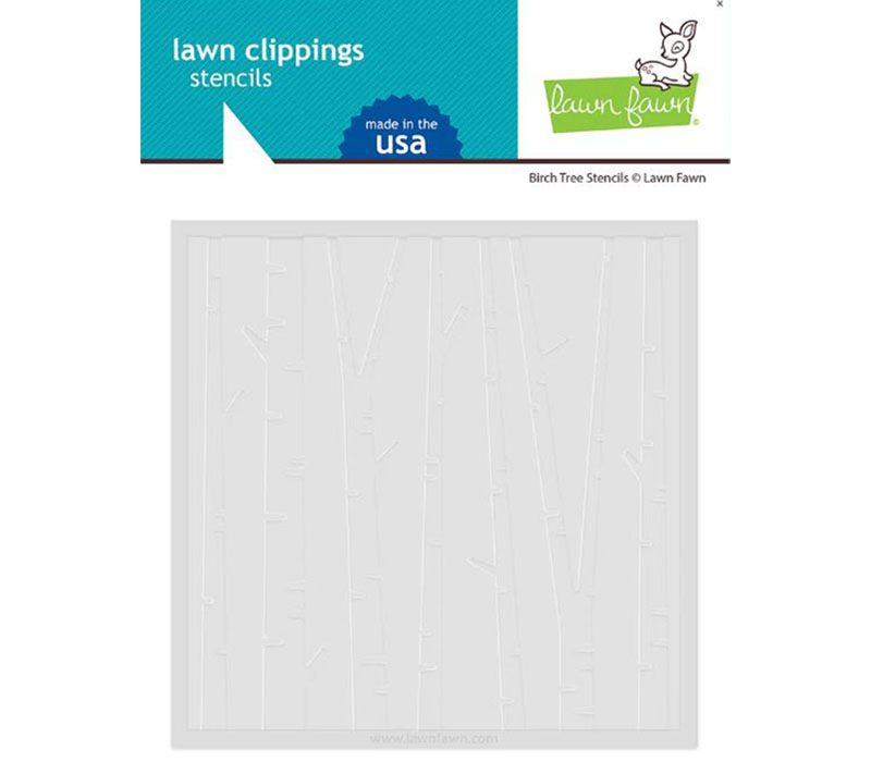 Lawn Fawn Stencil - Birch Tree