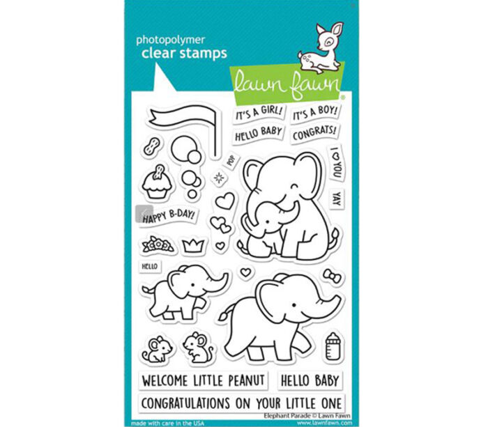 Lawn Fawn Elephant Parade Stamp