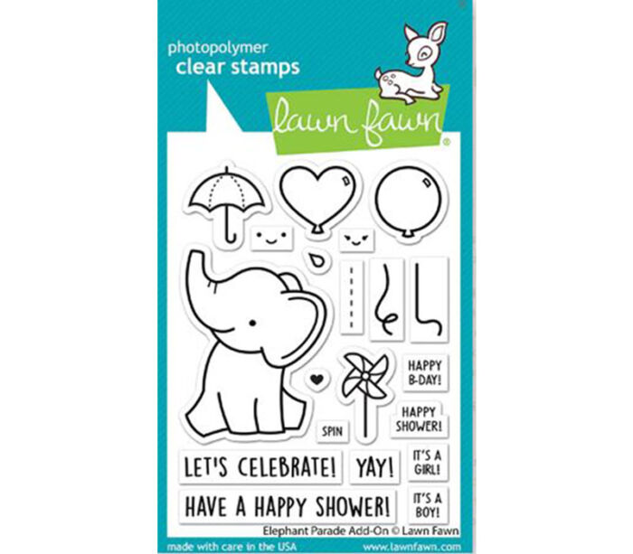 Lawn Fawn Elephant Parade Add-On Stamp