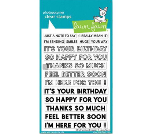 Lawn Fawn Offset Sayings Everyday Stamp