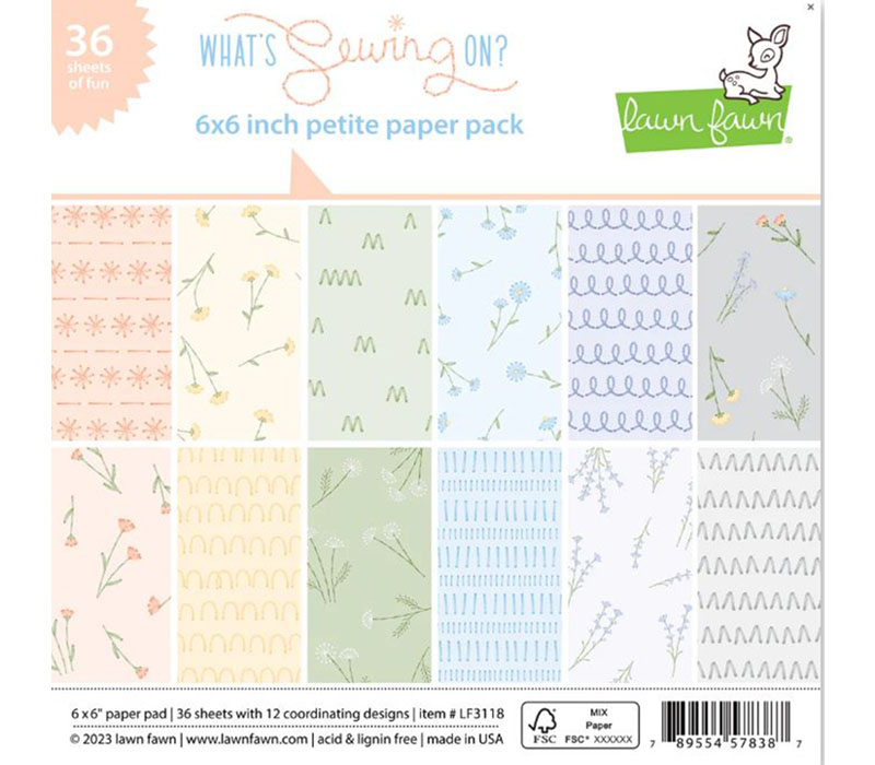 Lawn Fawn Whats Sewing On Paper Pad