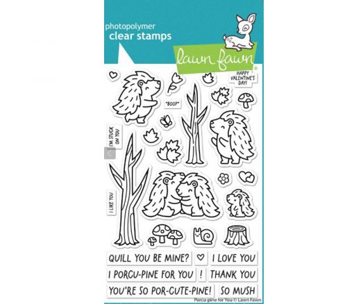 Lawn Fawn Stamp - Porcu-Pine for You