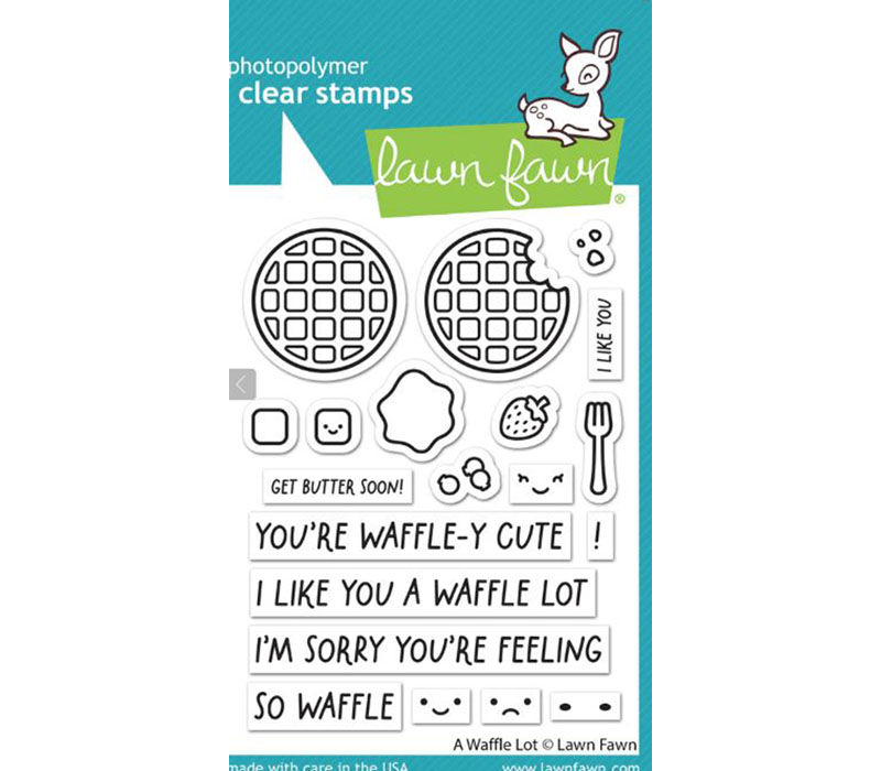 Lawn Fawn Stamp - A Waffle Lot