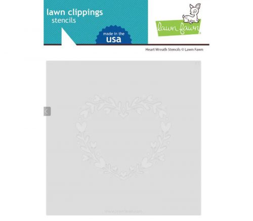 Lawn Fawn Stencil - Heart Wreaths