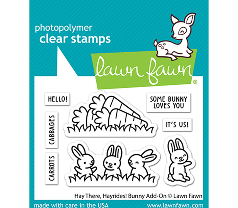 Lawn Fawn Add-On Stamp - Hay There Hayrides Bunny