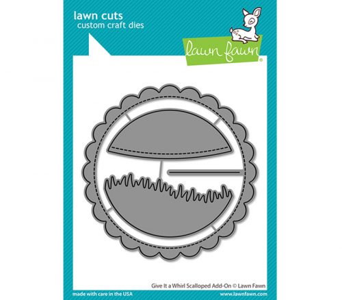 Lawn Fawn Add-On Die - Give it a Whirl Scalloped
