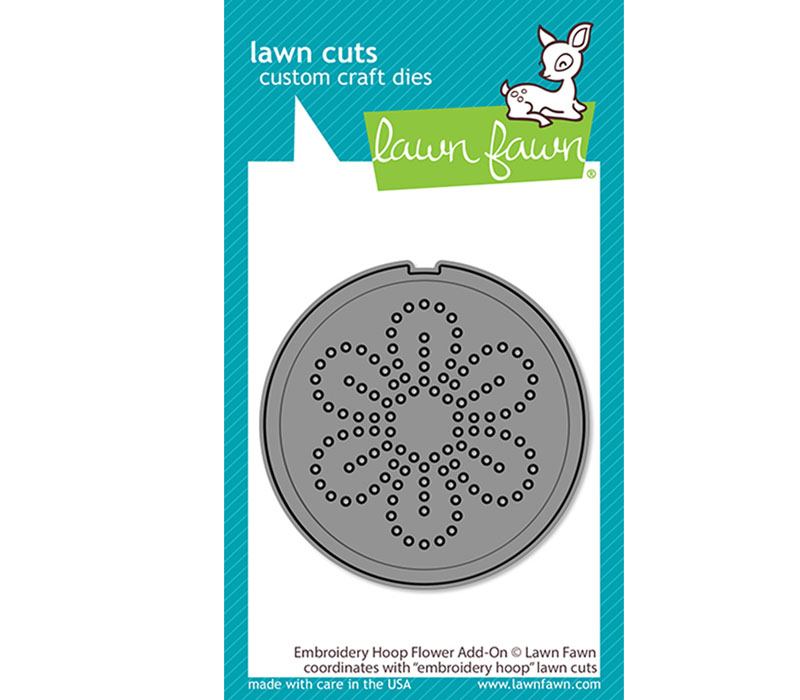 Lawn Fawn Add-On Die - Embroidery Hoop Flower
