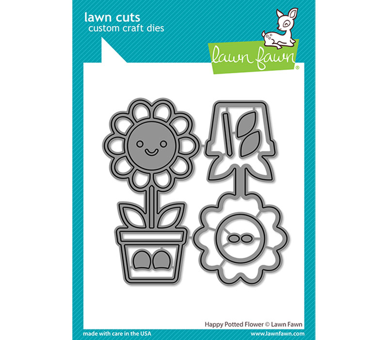 Lawn Fawn Die - Happy Potted Flower