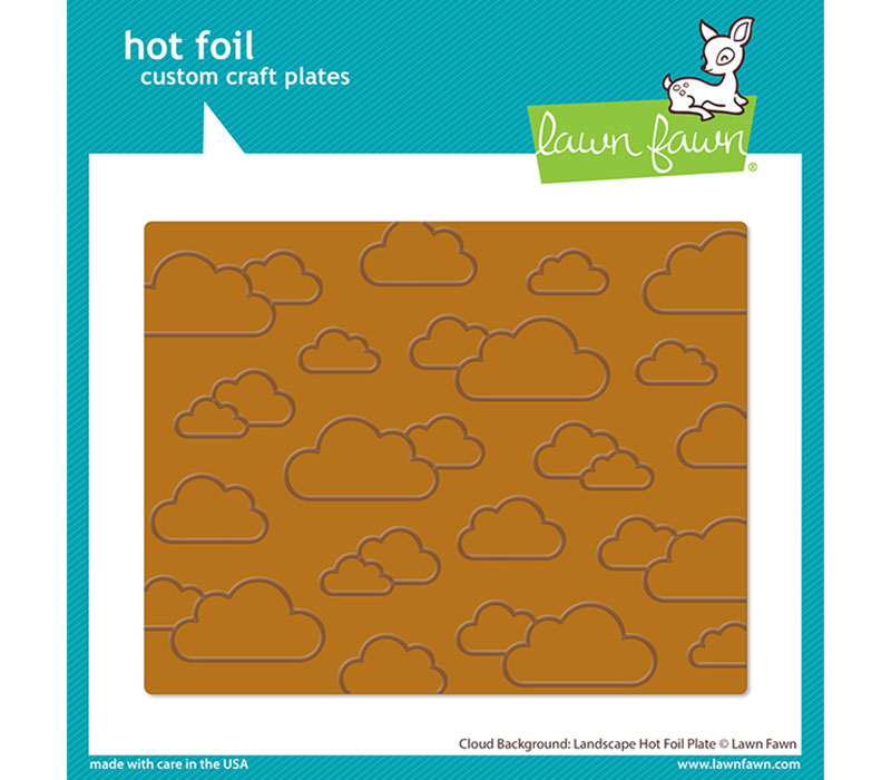 Lawn Fawn Hot Foil Plate - Cloud Background Landscape