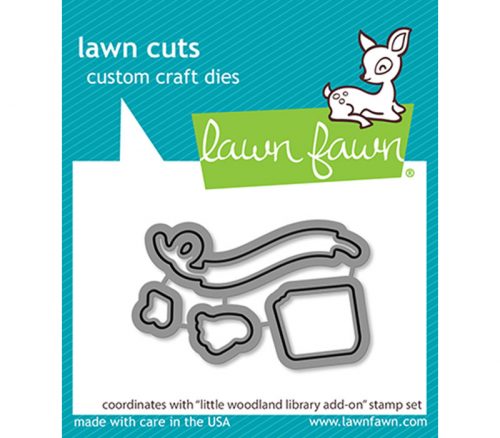 Lawn Fawn lawn Cuts Die - Little Woodland Library Addon