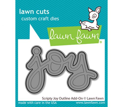 Lawn Fawn Die - Scripty Joy Outline Addon