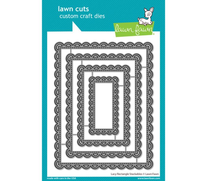 Lawn Fawn Die - Lacy Rectangle Stackables