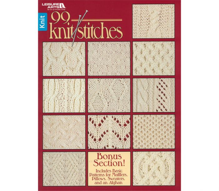 Leisure Arts - 99 Knit Stitches Book