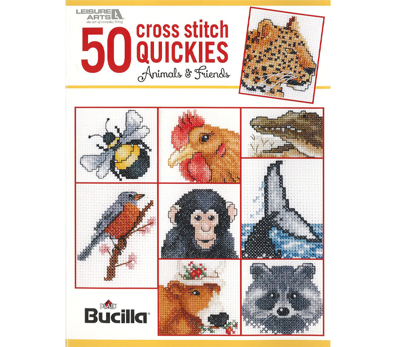 Leisure Arts - 50 Cross Stitch Quickies Animals Book