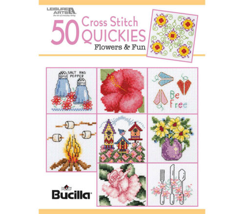 Leisure Arts - 50 Cross Stitch Quickies Flowers Book
