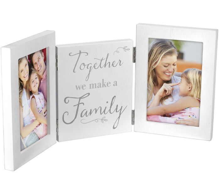 Picture Frame - Tri-Fold Together We Make A Family - 4-inch x 6-inch