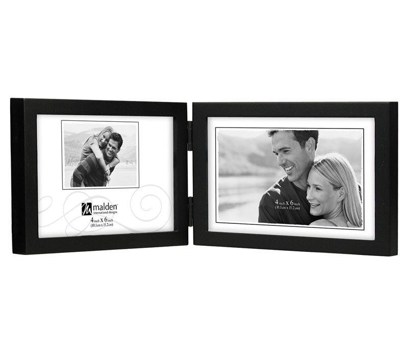Picture Frame - Black Double Horizontal - 4-inch x 6-inch