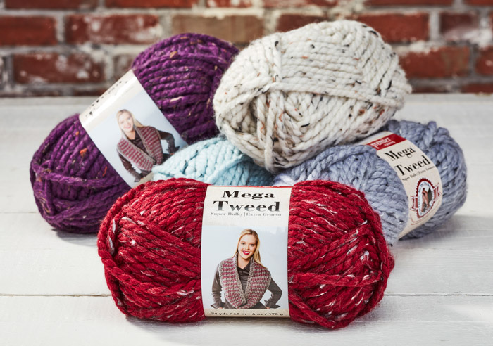 Mega Tweed Yarn available at Craft Warehouse