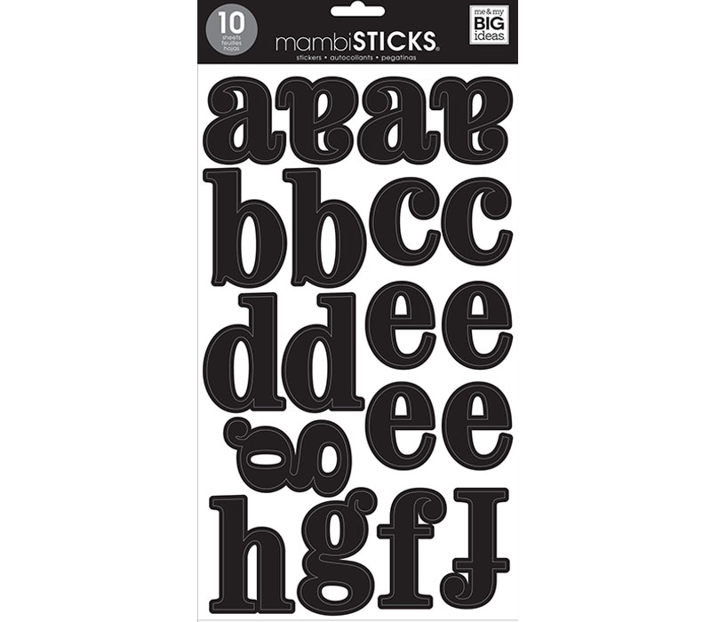 Mambi Sticks Me & My Big Ideas Stickers - 2 Packs Letters & Numbers - New  Sealed