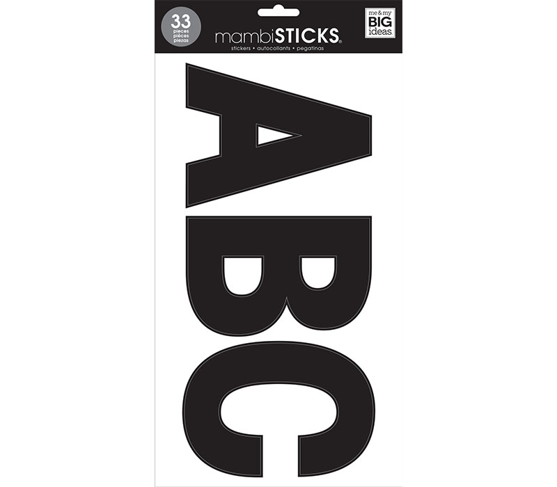 Me and My Big Ideas Stickers - Av Large Black