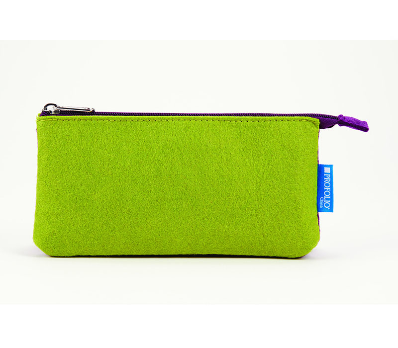 Itoya Midtown Pouch - 4-inch x 7-inch - Green and Purple