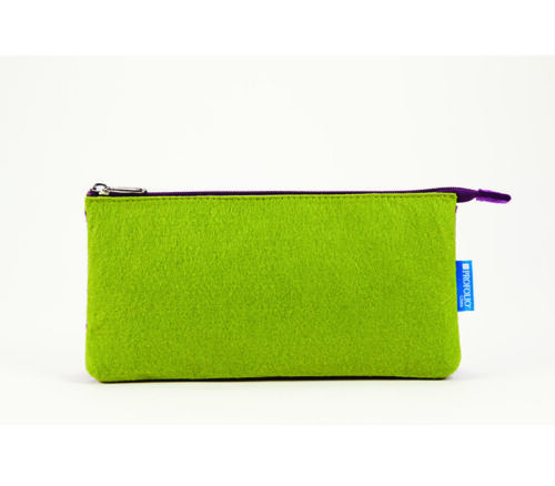 Itoya Midtown Pouch - 5-inch x 9-inch - Green and Purple