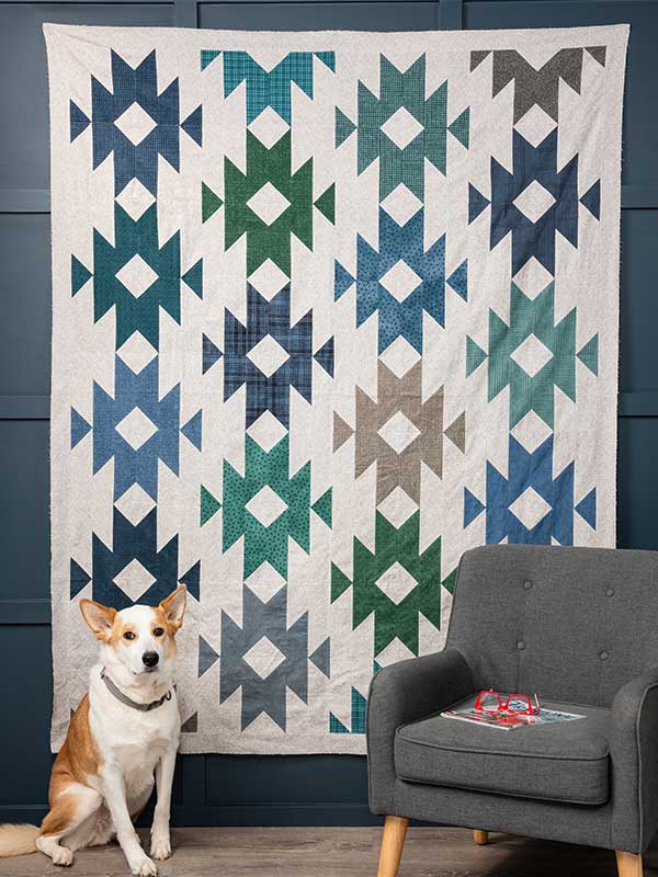 Mirrored Mountain Quilt Pattern by All Through the Night