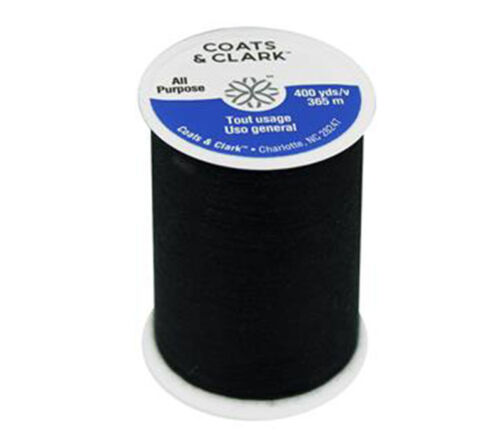 Coats and Clark Dressmaker Thread Spool - 400-yard - Black