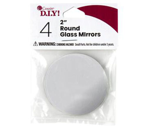 Cousin DIY Glass Mirror - Round - 2-inch - 4 Piece