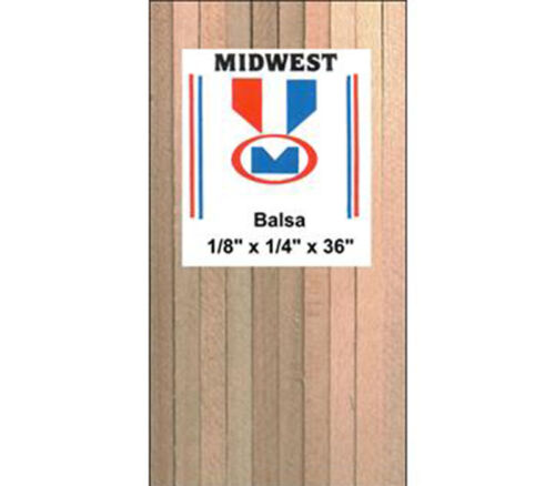 Basswood Strip - .125-inch x .25-inch x 36-inch