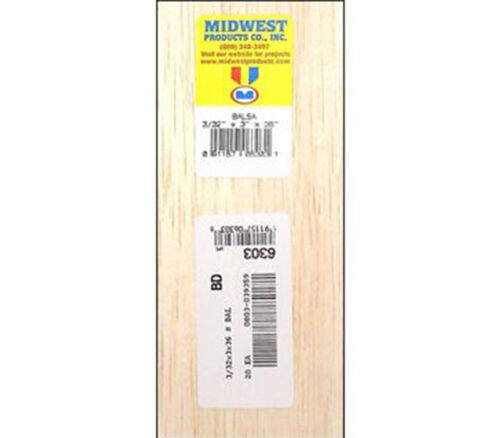 Basswood Sheet - 3/32-inch x 3-inch x 36-inch