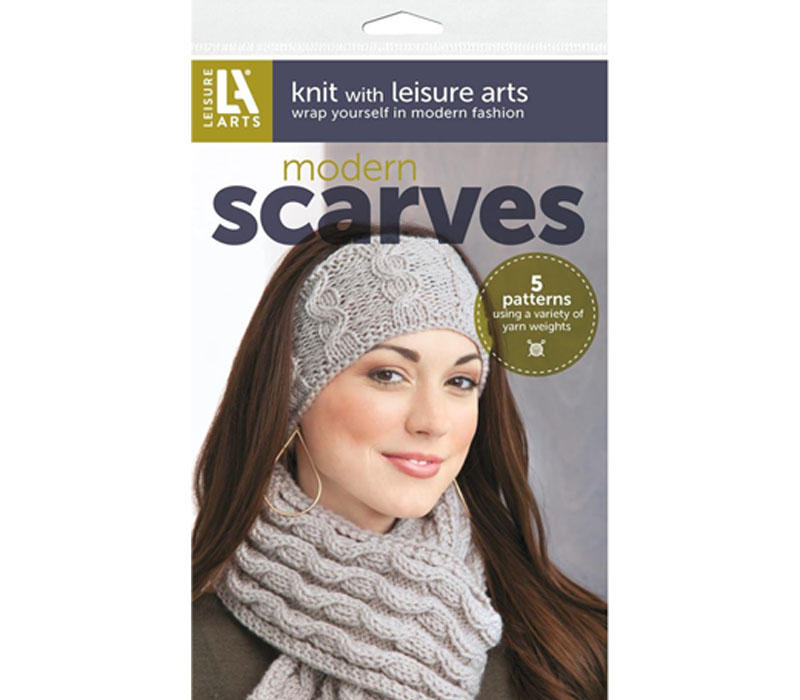 Leisure Arts Modern Scarves Knit Book