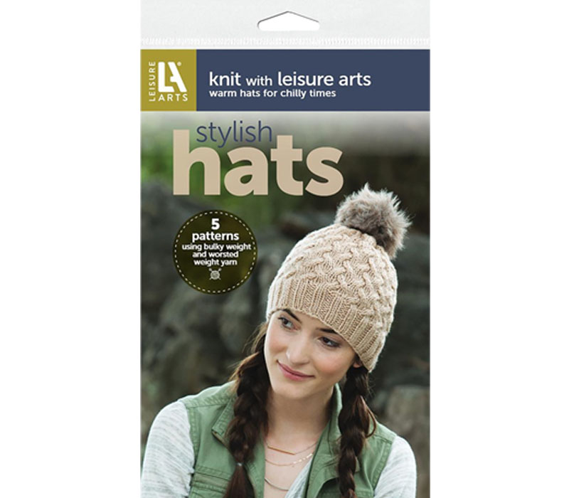 Leisure Arts Stylish Hats Knit Pattern Book
