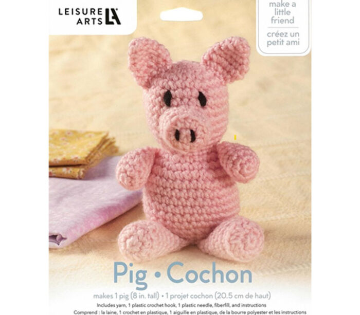 Mini Maker Pig Crochet Kit #57010