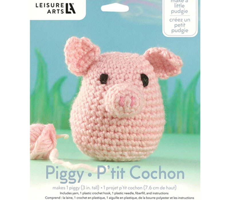 Mini Maker Pudgie Piggy Crochet Kit #57012