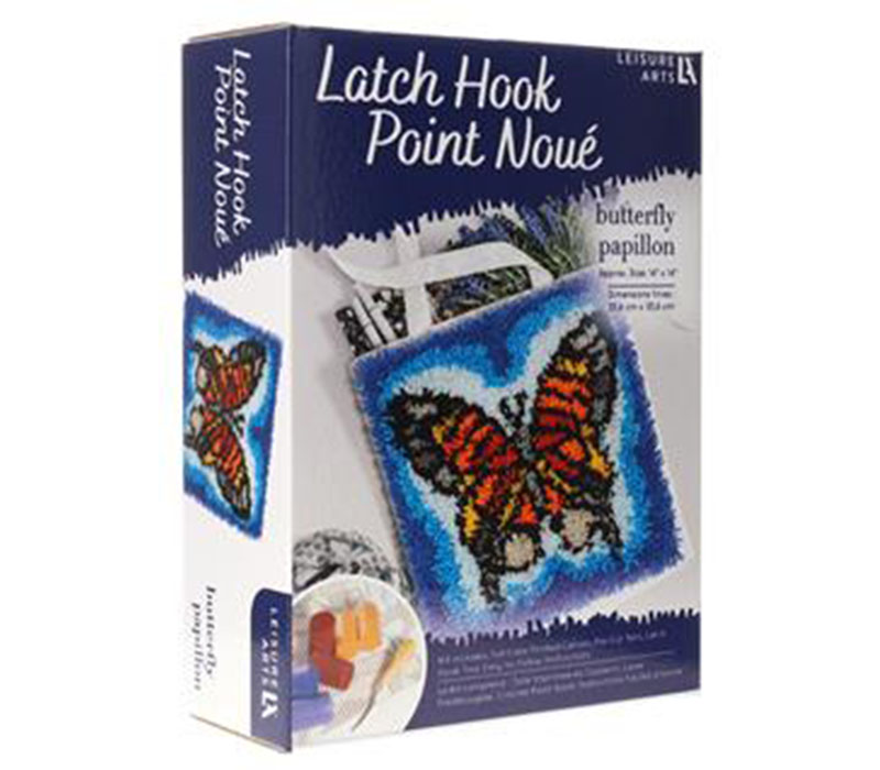 Leisure Arts Latch Hook Kit - Butterfly