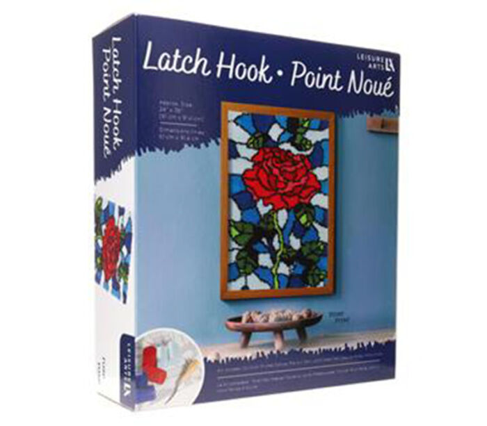 Leisure Arts Latch Hook Kit - Rose