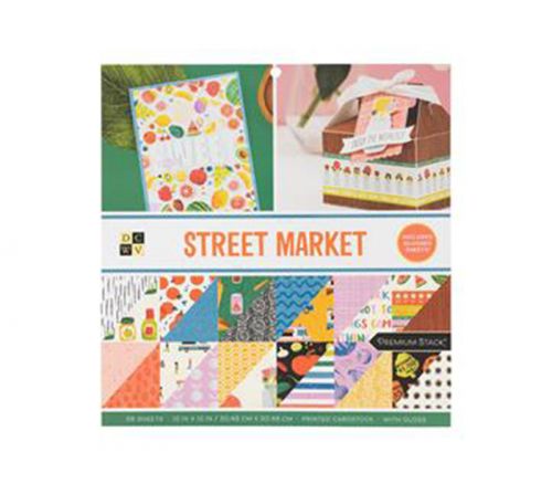 Die Cuts with a  View Paper Stack - Street Market